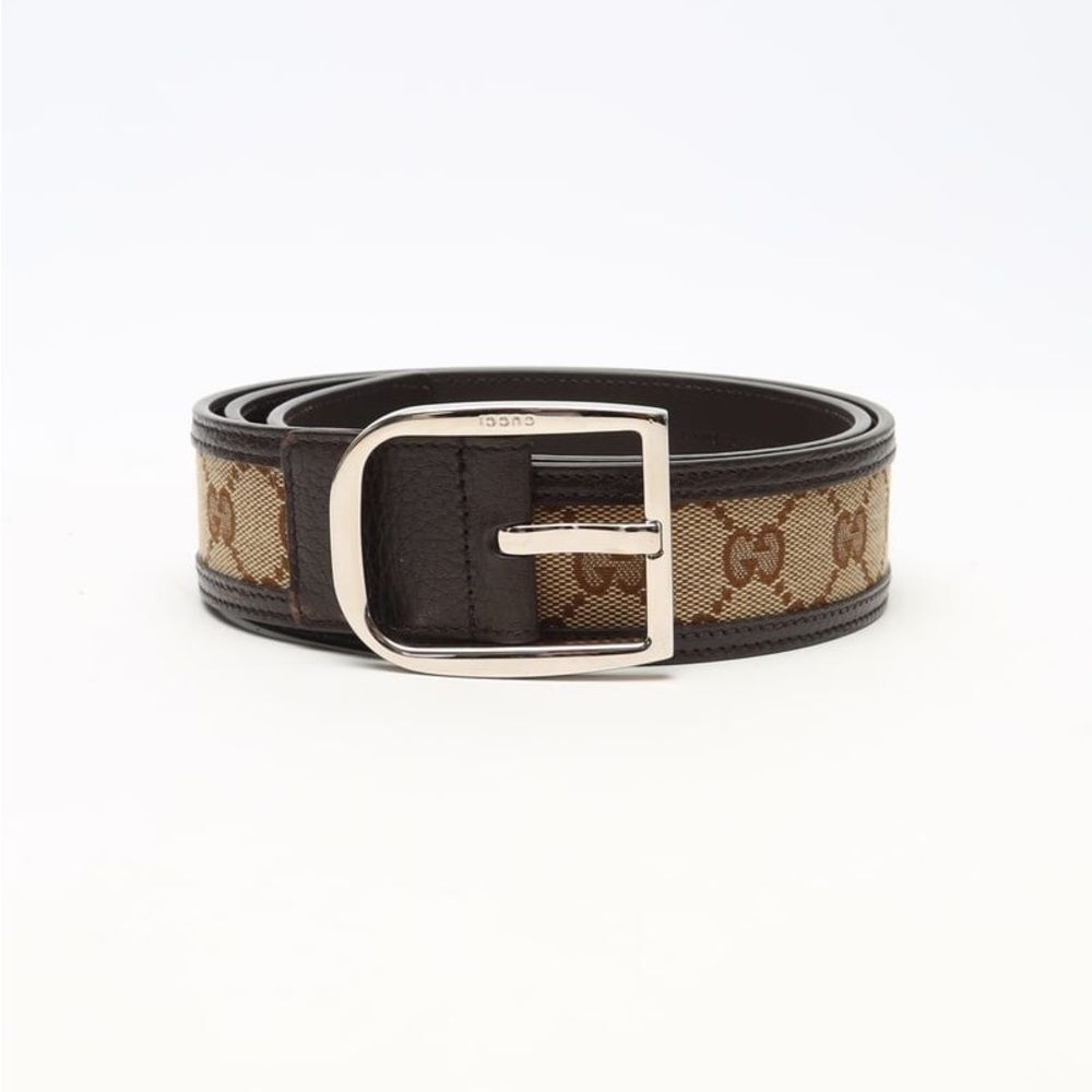Brand new with box and dustbag Gucci unisex belt GG logo Leather Belt size 80 - Picture 1 of 9